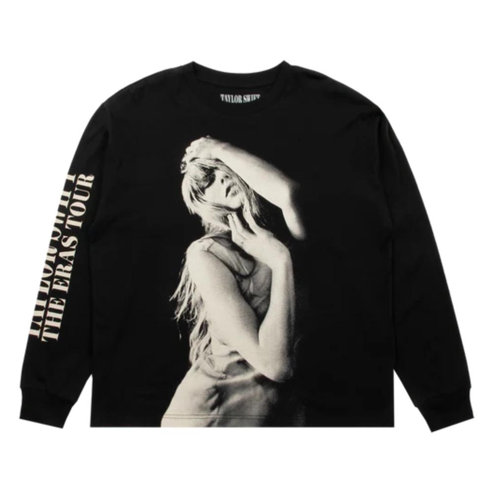 NEW Taylor Swift THE ERAS TOUR Photo Long Sleeve T-Shirt sz Small TTPD Logo